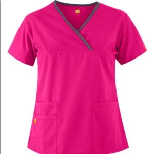 Wonderwink Pink Scrub Top